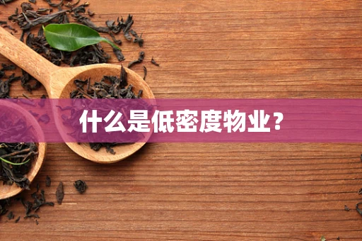 什么是低密度物业？