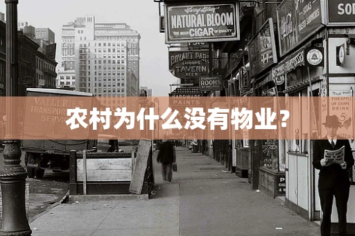 农村为什么没有物业？