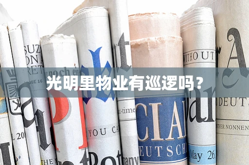 光明里物业有巡逻吗？