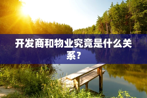 开发商和物业究竟是什么关系？