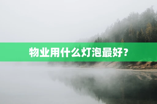 物业用什么灯泡最好？