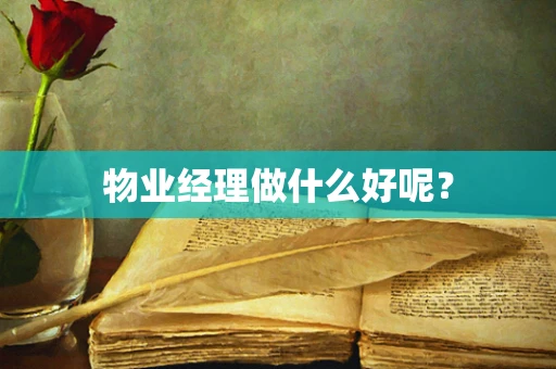 物业经理做什么好呢？