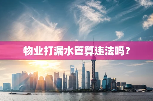 物业打漏水管算违法吗？