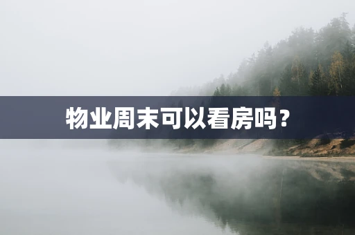物业周末可以看房吗？