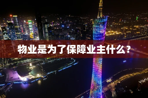 物业是为了保障业主什么？