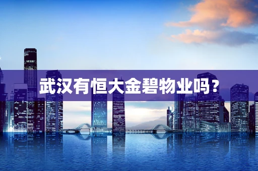 武汉有恒大金碧物业吗？