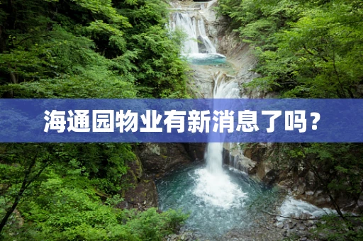 海通园物业有新消息了吗？