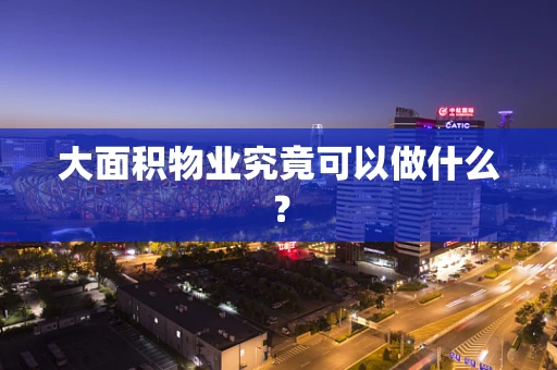 大面积物业究竟可以做什么？