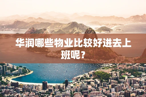 华润哪些物业比较好进去上班呢？