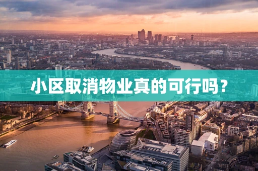 小区取消物业真的可行吗？