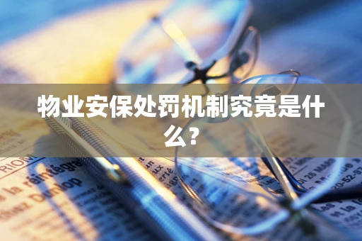 物业安保处罚机制究竟是什么？