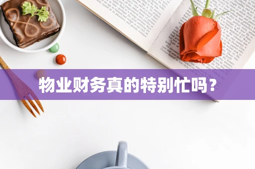 物业财务真的特别忙吗？
