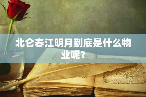 北仑春江明月到底是什么物业呢？