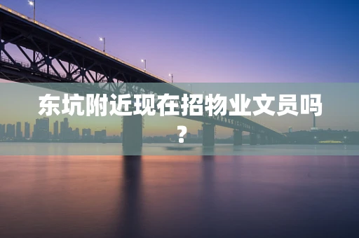 东坑附近现在招物业文员吗？