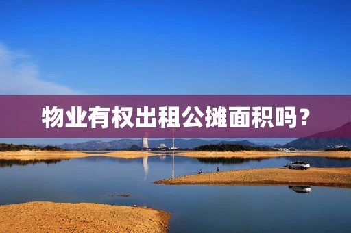 物业有权出租公摊面积吗？
