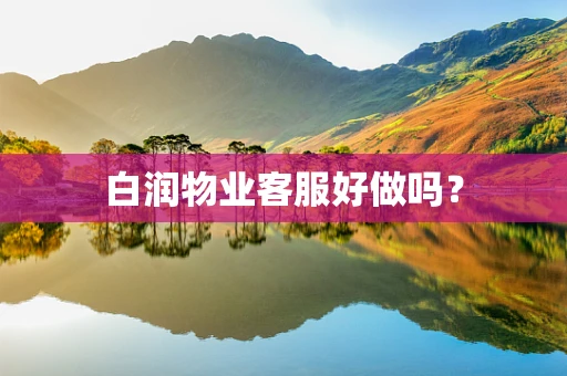 白润物业客服好做吗？