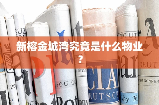 新榕金城湾究竟是什么物业？