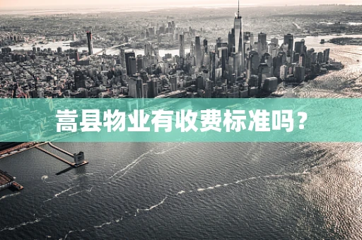 嵩县物业有收费标准吗？