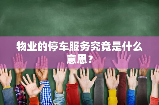 物业的停车服务究竟是什么意思？