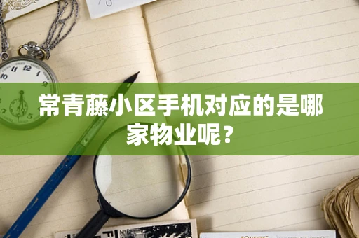 常青藤小区手机对应的是哪家物业呢？