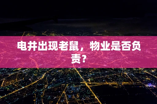 电井出现老鼠，物业是否负责？