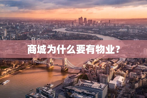 商城为什么要有物业？