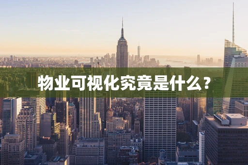 物业可视化究竟是什么？