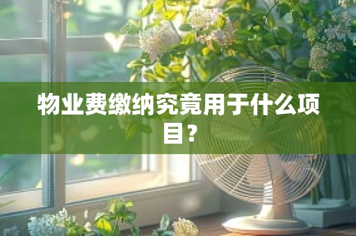物业费缴纳究竟用于什么项目？