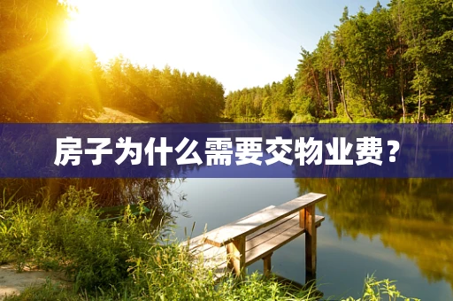 房子为什么需要交物业费？