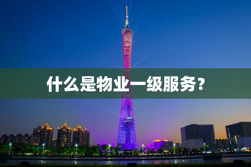 什么是物业一级服务？