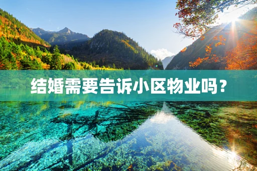 结婚需要告诉小区物业吗？